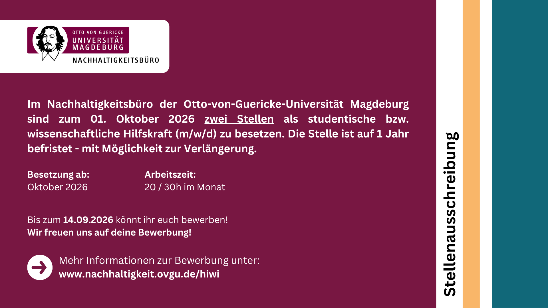 Stellenausschreibung Hiwis NHB